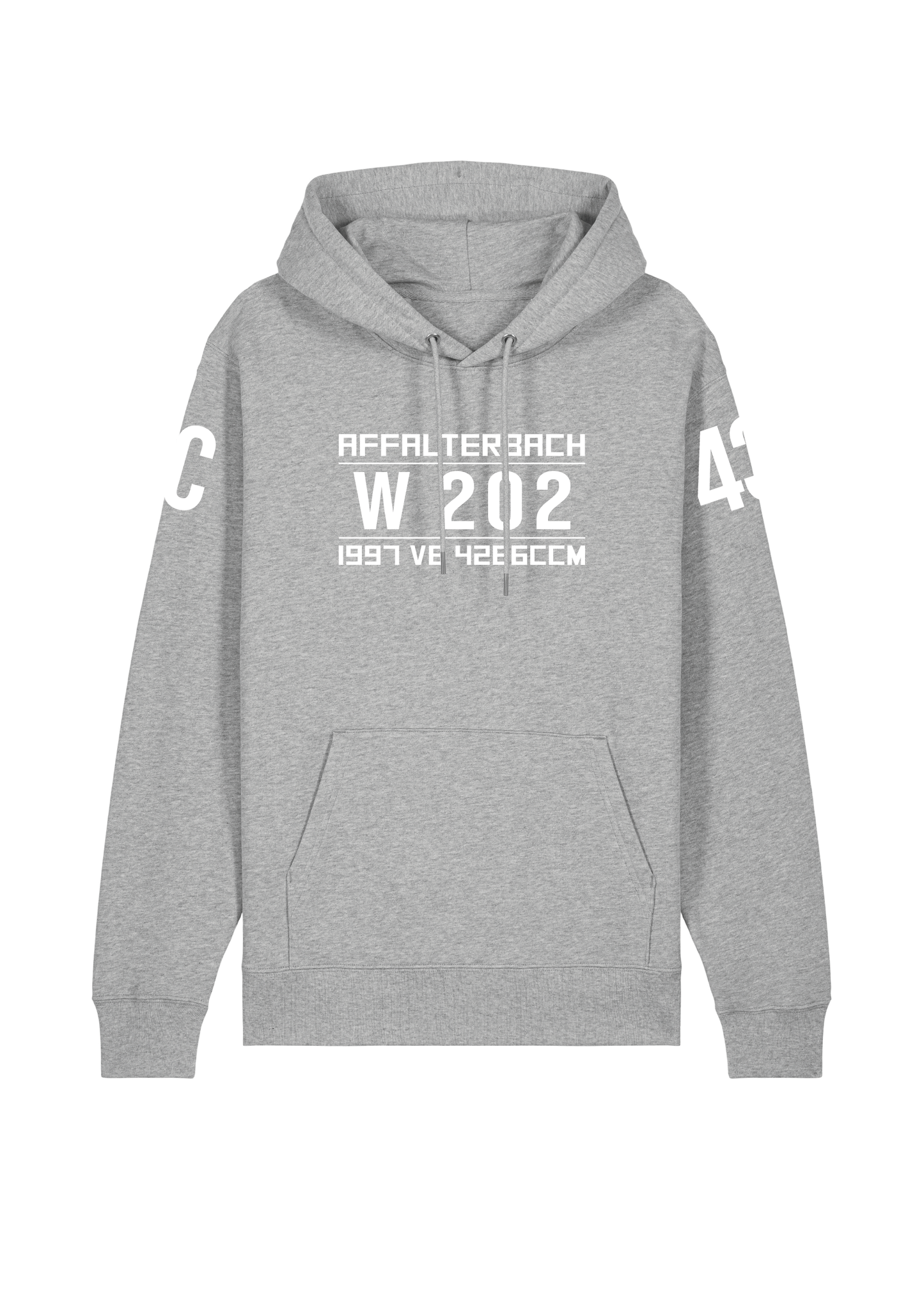 Hoodie C43 (W202) Limo Heather Grey