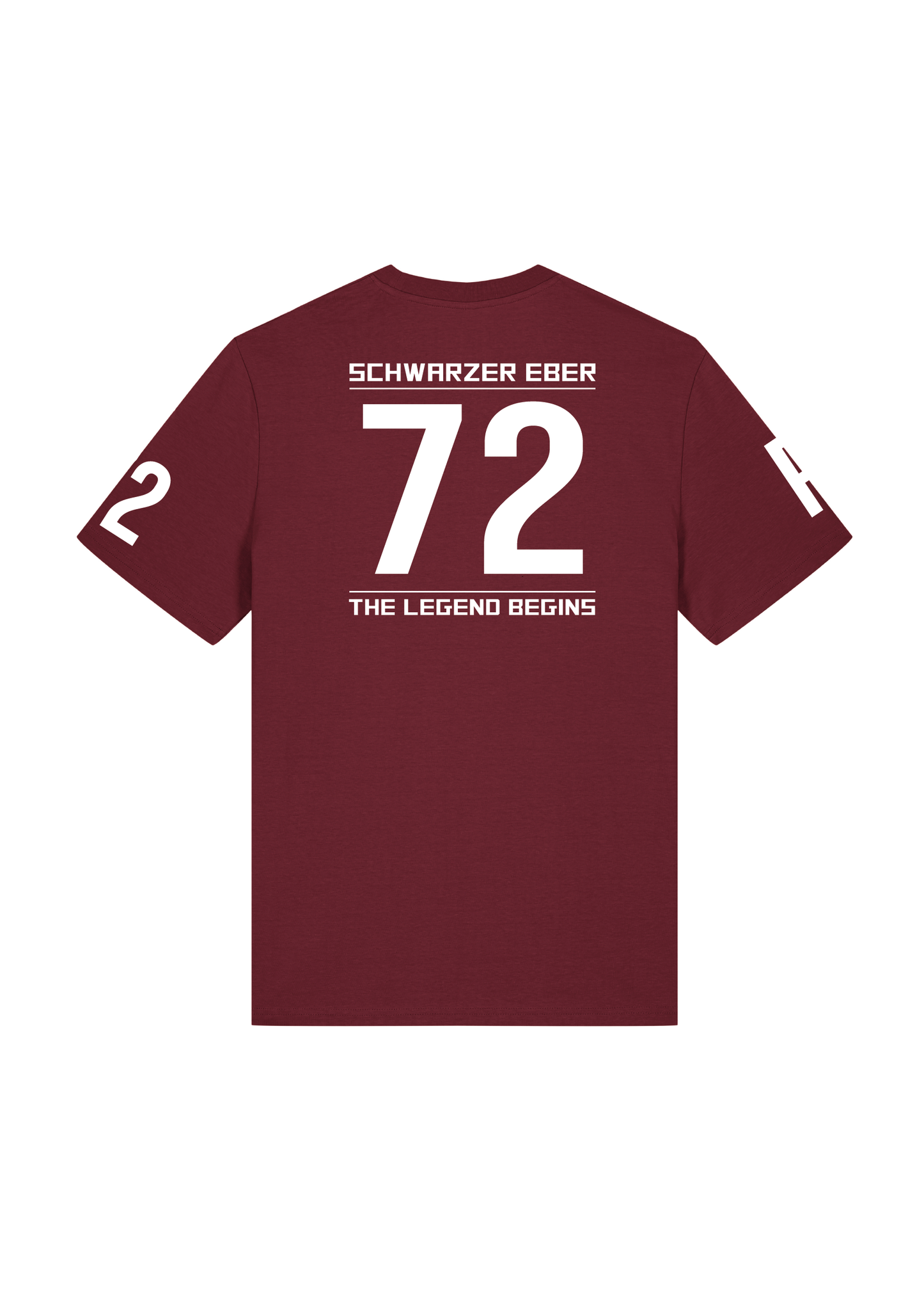 T-Shirt Schwarzer Eber Burgundy
