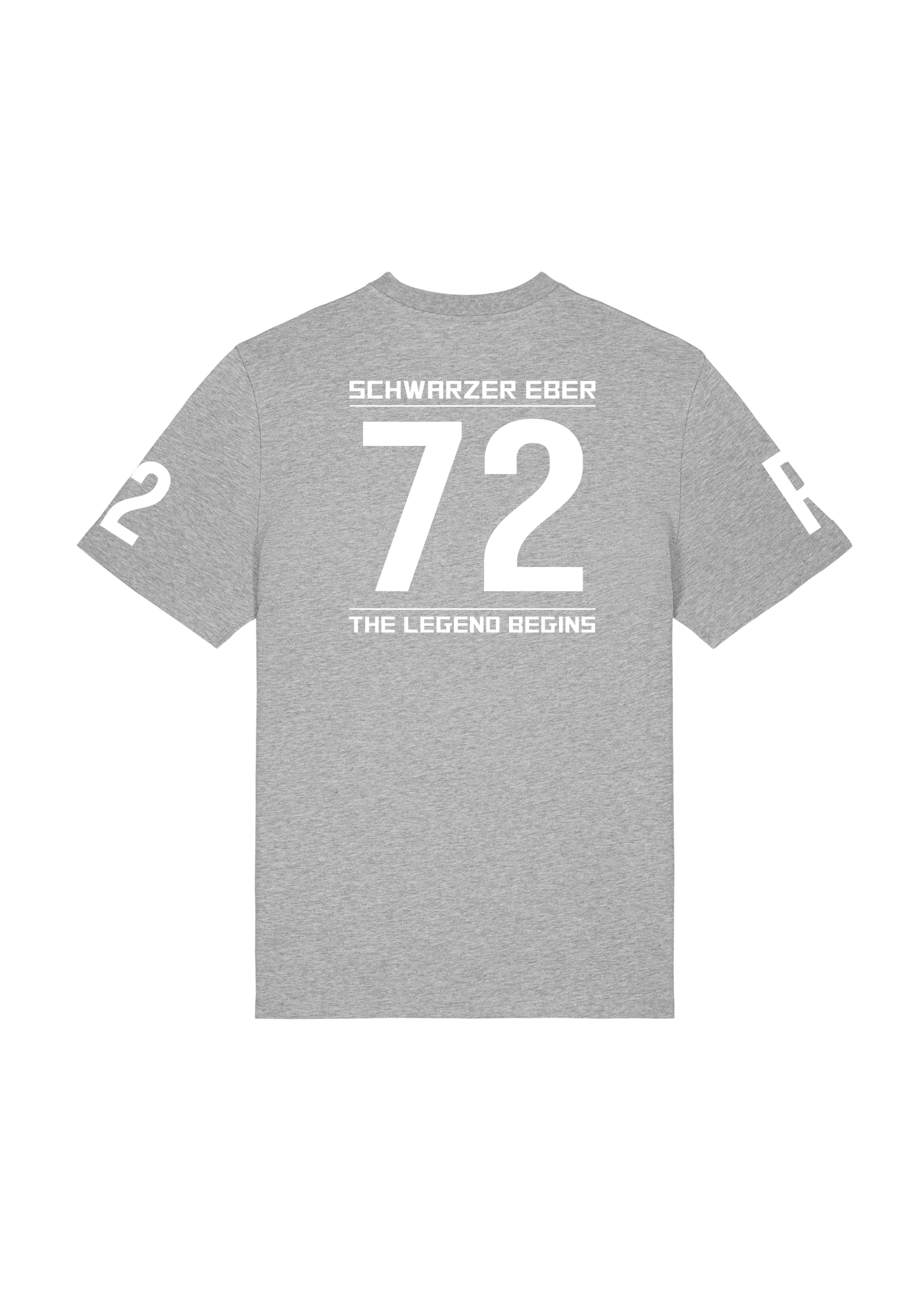 T-Shirt Schwarzer Eber Heather Grey