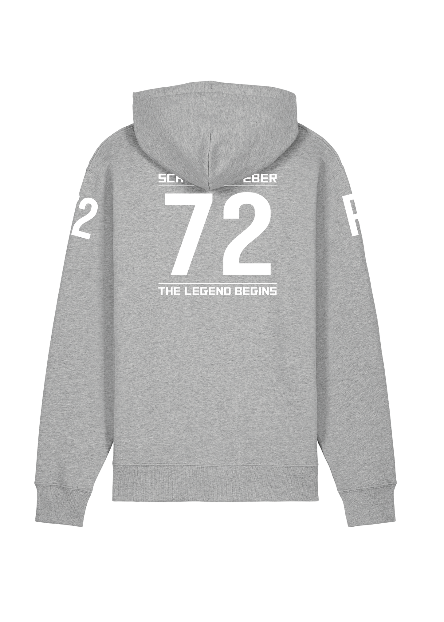 Hoodie Schwarzer Eber Heather Grey