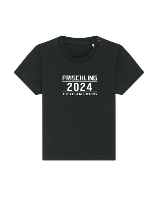 Baby T-Shirt Frischling Black