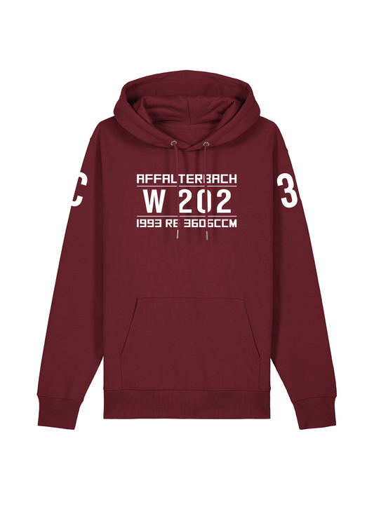 Hoodie C36 (W202) Limo Burgundy