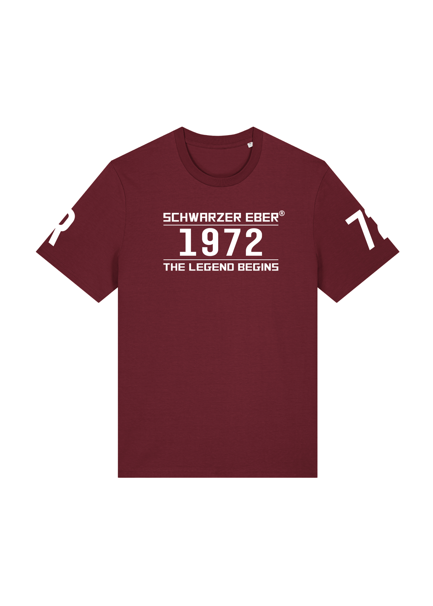 T-Shirt Schwarzer Eber Burgundy